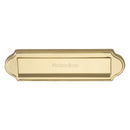 Heritage Brass Gravity Letterplate Curved