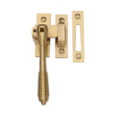 Heritage Brass Lockable Mortice & Hook Plate Reeded Casement Fastener