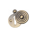 Heritage Brass Standard Covered Key Escutcheon Reeded - V972