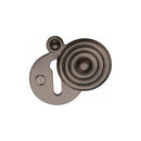 Heritage Brass Standard Covered Key Escutcheon Reeded - V972