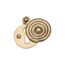 Heritage Brass Standard Covered Key Escutcheon Reeded - V972