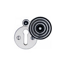 Heritage Brass Standard Covered Key Escutcheon Reeded - V972