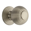 Heritage Brass Reeded Cabinet Knob with Base