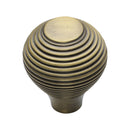 Heritage Brass Reeded Cabinet Knob