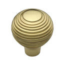 Heritage Brass Reeded Cabinet Knob
