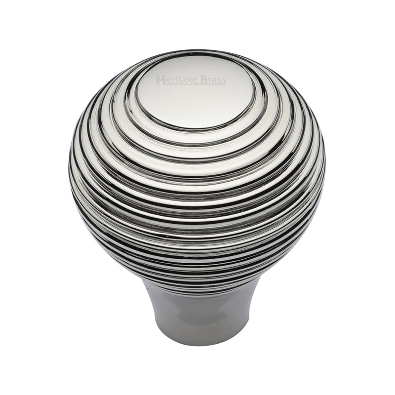 Heritage Brass Reeded Cabinet Knob