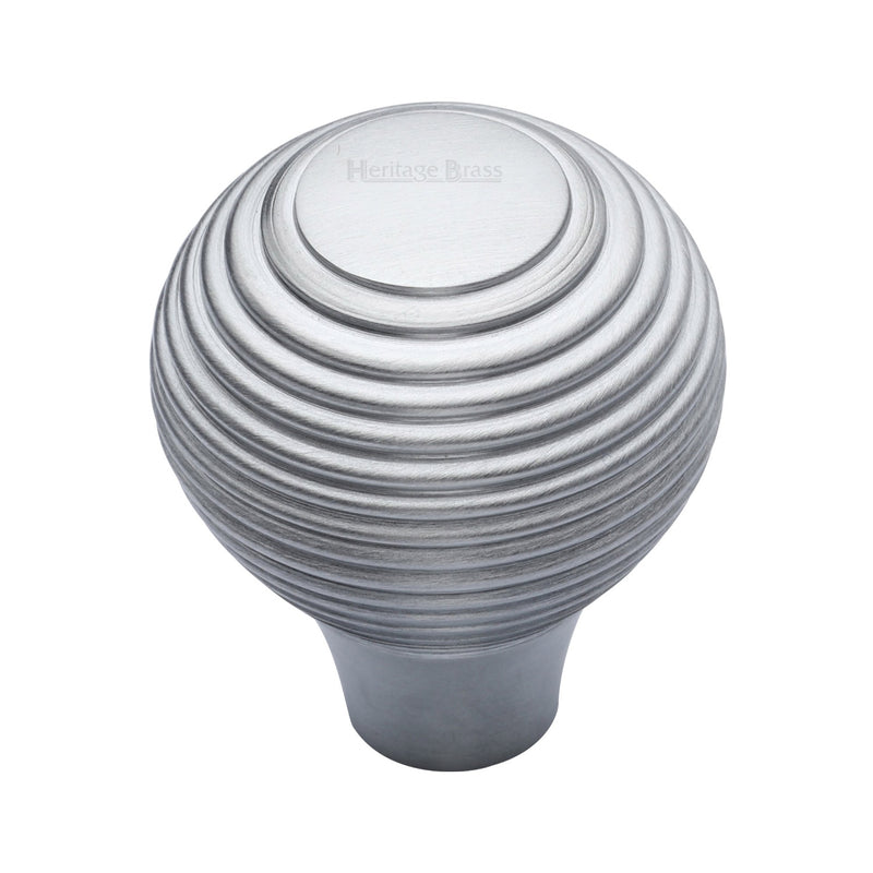 Heritage Brass Reeded Cabinet Knob