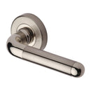 Heritage Brass Vienna Door Handle on Round Rose