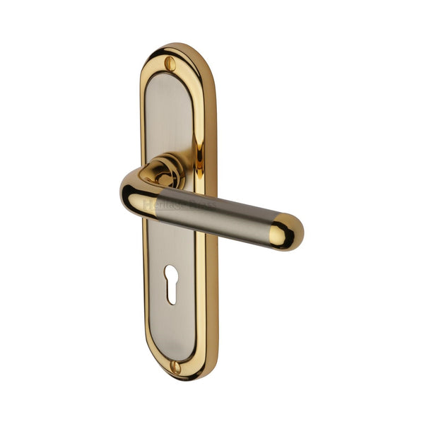Heritage Brass Vienna Door Handle on Plate