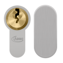 ASEC Vital 6 Pin Key & Turn Euro Dual Finish Snap Resistant Cylinder