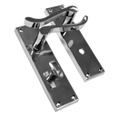 ASEC Vital Victorian Plate Mounted Scroll Lever Furniture