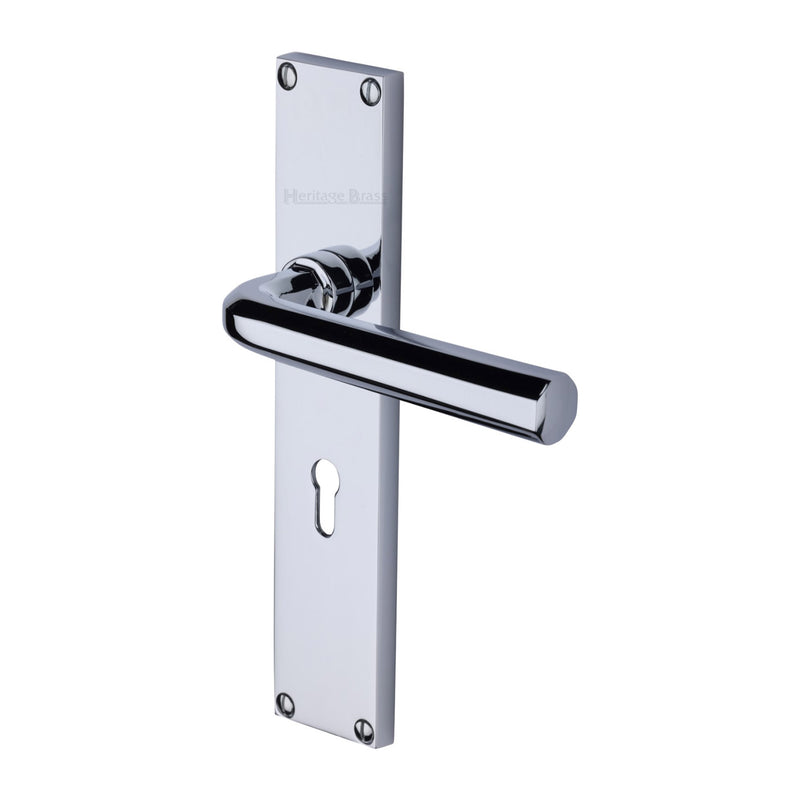 Heritage Brass Octave Door Handle on 200mm Plate