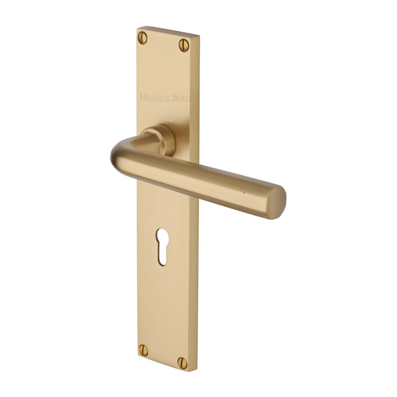 Heritage Brass Octave Door Handle on 200mm Plate