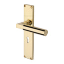 Heritage Brass Bauhaus Door Handle on 200mm Plate