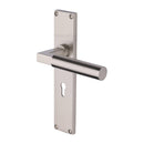 Heritage Brass Bauhaus Door Handle on 200mm Plate