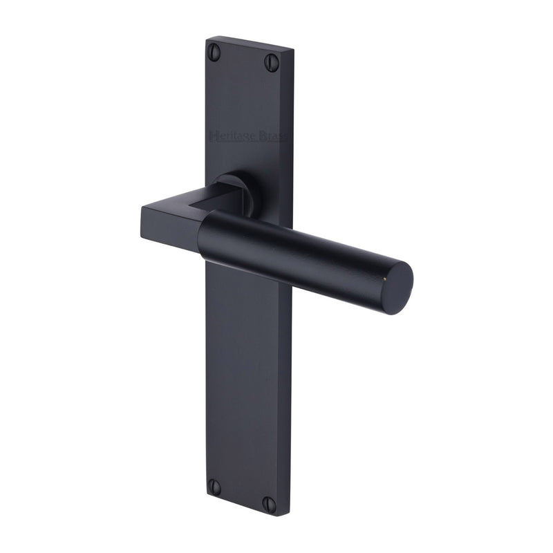 Heritage Brass Bauhaus Door Handle on 200mm Plate