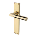 Heritage Brass Bauhaus Door Handle on 200mm Plate