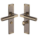 Heritage Brass Bauhaus Door Handle on 200mm Plate