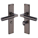 Heritage Brass Bauhaus Door Handle on 200mm Plate