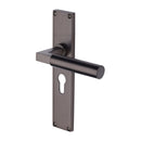 Heritage Brass Bauhaus Door Handle on 200mm Plate