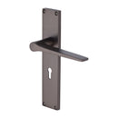 Heritage Brass Gio Door Handle on 200mm Plate