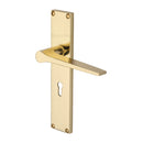 Heritage Brass Gio Door Handle on 200mm Plate