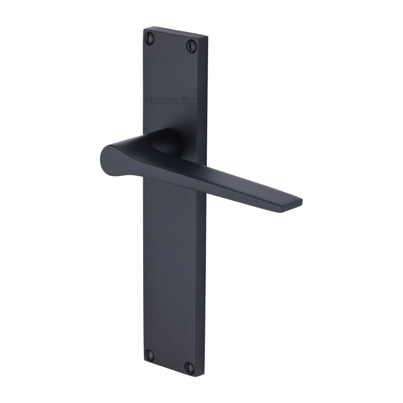 Heritage Brass Gio Door Handle on 200mm Plate