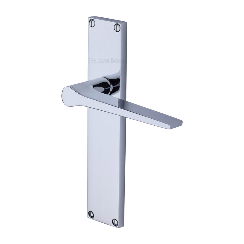 Heritage Brass Gio Door Handle on 200mm Plate