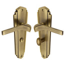 Heritage Brass Waldorf Door Handle on Plate