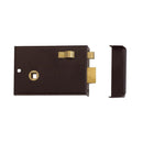 Union 1209 Rim Latch with Slide Bolt - Black Japanned