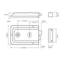 Union 1445 Rim Sashlock - Black Japanned