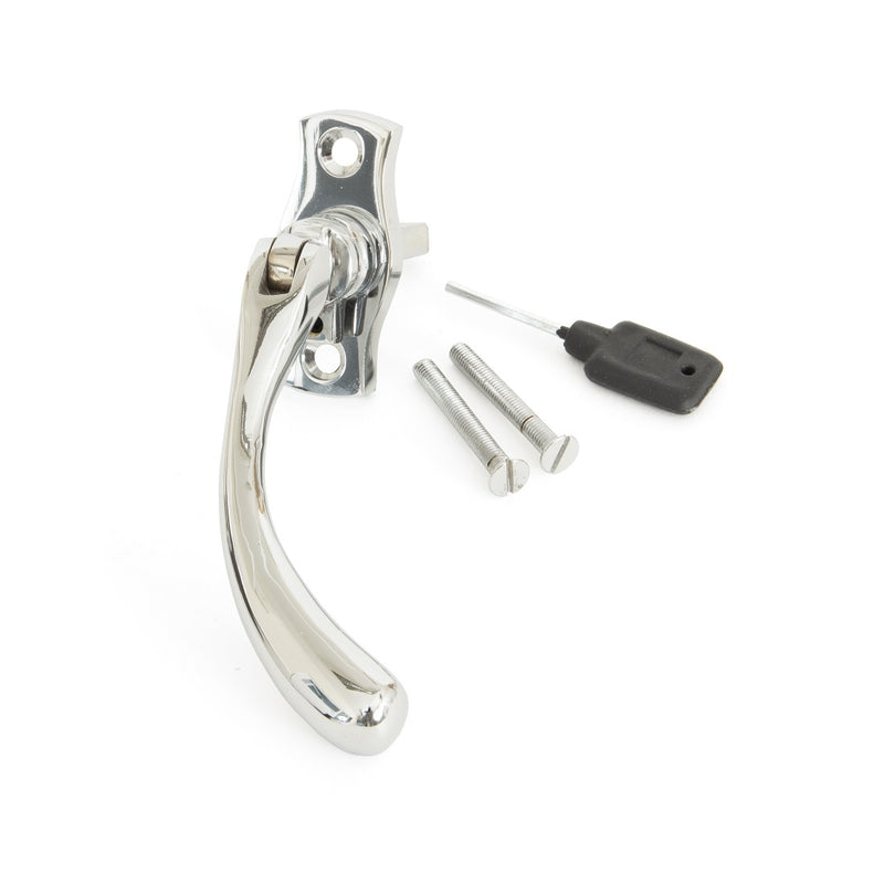 From The Anvil Peardrop Espagnolette Fastener RH - Polished Chrome
