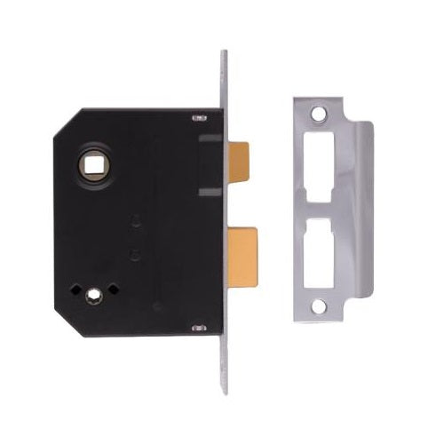 Union 2294 Bathroom Lock - 63mm (2.5") Case - 44mm Backset - Brass