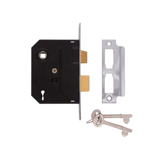 Union 2295 2 Lever Sashlock - 76mm (3") Case - 57mm Backset - Chrome