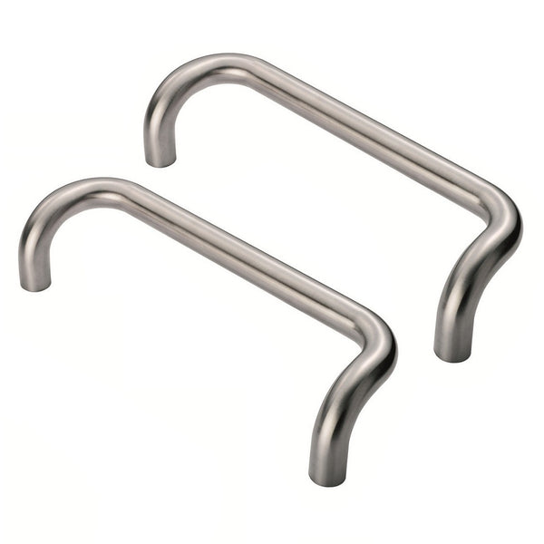 Eurospec Cranked Back to Back Pull Handle 19x225mm - Grade 316 SSS