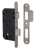 Union 2C21 DIN Style Euro Sashlock with Radius Forend - 83mm Case - 55mm Backset - SSS