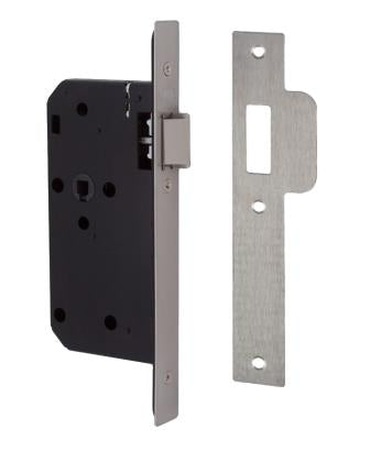 Union 2C23 DIN Style Mortice Latch with Square Forend - 83mm Case - 55mm Backset - SSS