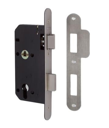 Union 2C26 DIN Style Euro Escape Lock with Radius Forend - 83mm Case - 55mm Backset - SSS