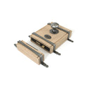 From The Anvil Oak Box Lock and Octagonal Knob Set - Pewter