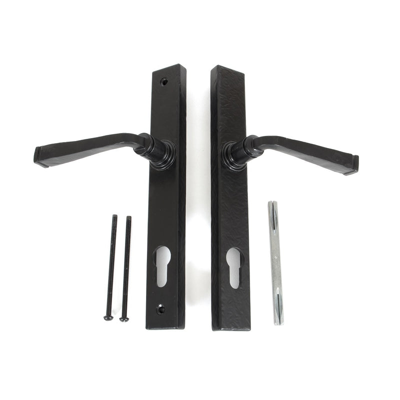 From The Anvil Avon 92pz Slimline Euro Handles for Multi-Point Locks - Black