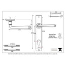 From The Anvil Avon 92pz Slimline Euro Handles for Multi-Point Locks - Black