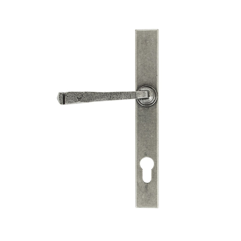 From The Anvil Avon 92pz Slimline Euro Handles for Multi-Point Locks - Pewter