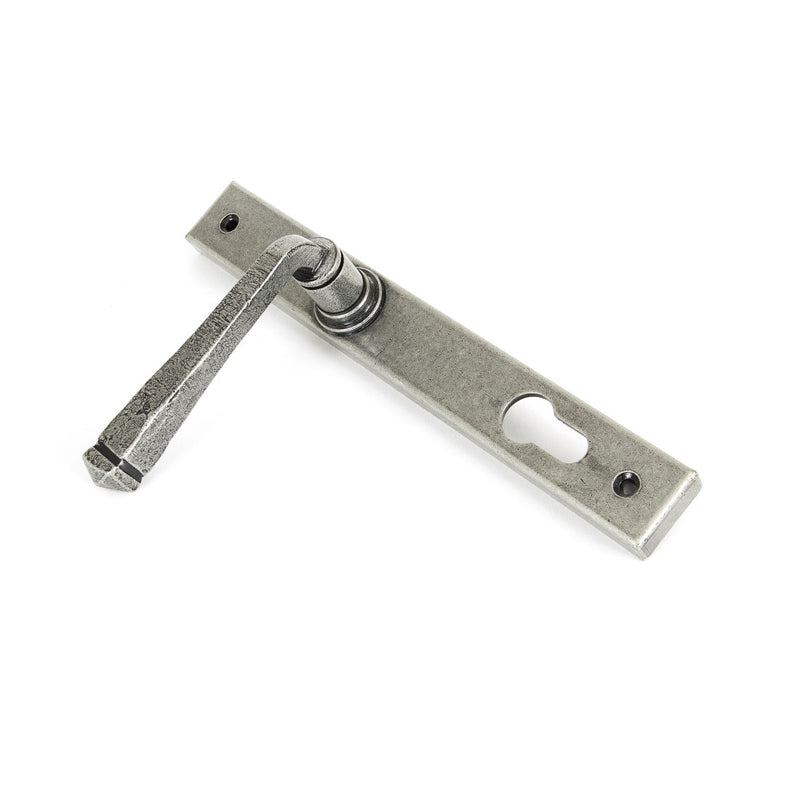 From The Anvil Avon 92pz Slimline Euro Handles for Multi-Point Locks - Pewter