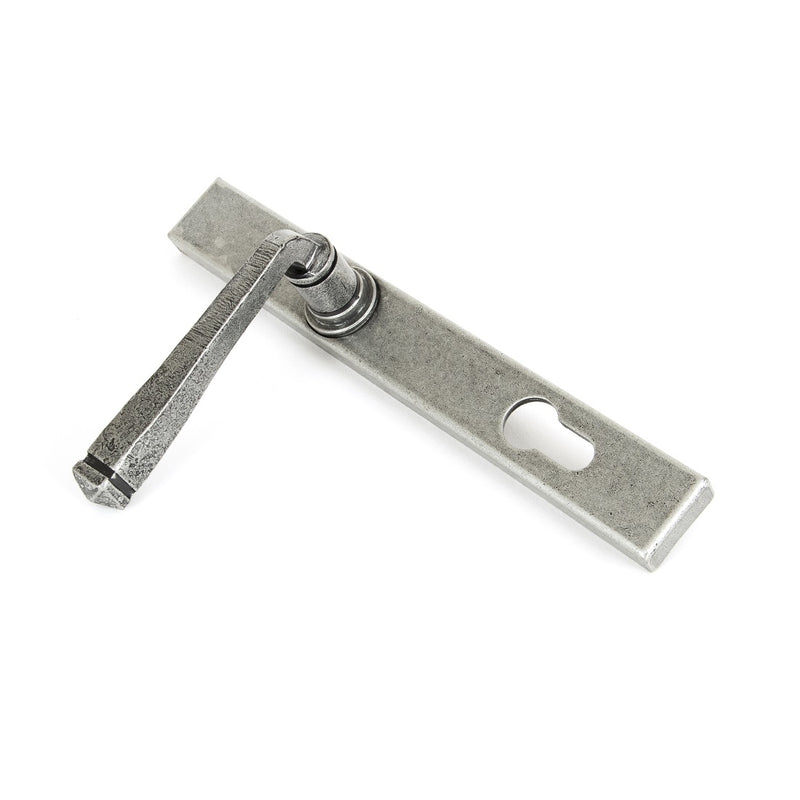 From The Anvil Avon 92pz Slimline Euro Handles for Multi-Point Locks - Pewter