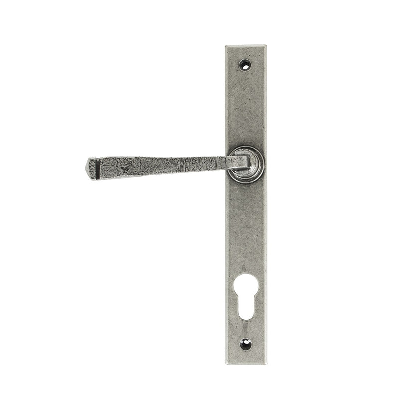 From The Anvil Avon 92pz Slimline Euro Handles for Multi-Point Locks - Pewter