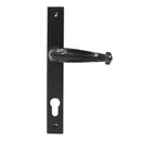 From The Anvil Cottage Slimline Sprung 92pz Euro Handles For Multi-Point Locks - Black