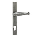 From The Anvil Cottage Slimline Sprung 92pz Euro Handles For Multi-Point Locks - Pewter