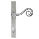 From The Anvil Monkeytail Slimline Right Handed Sprung 92pz Euro Handles For Multi-Point Locks - Pewter