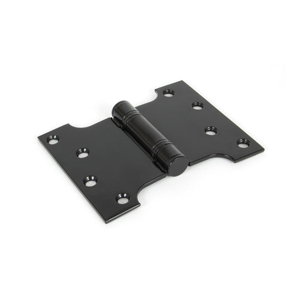 From The Anvil 4" x 3" x 5" Parliament Butt Hinges (pair) - Black