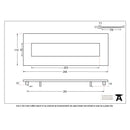 From The Anvil Small Blacksmith Letter Plate - Black